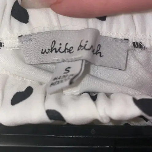 White Birch NWT Polka-Dots Wrap Mini Skirt Women Small Retro Classic Ruffles Bow