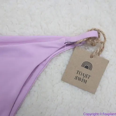 NEW Toast Swim Free People String Bikini Bottom in light lilac purple, L Purple Size L