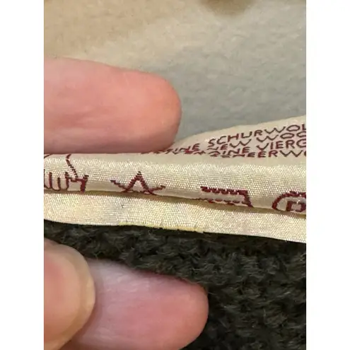 Astrifa Cardigan Sweater Size XL German Pure New Wool Solid Green Best Textured