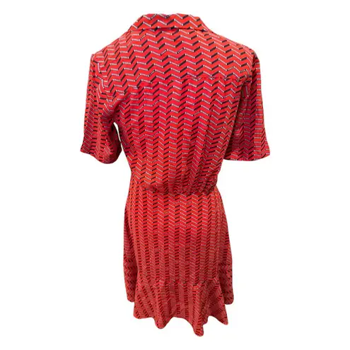 Scotch & Soda Maison Scotch “À La Plage” Printed Shirt Dress, Size S