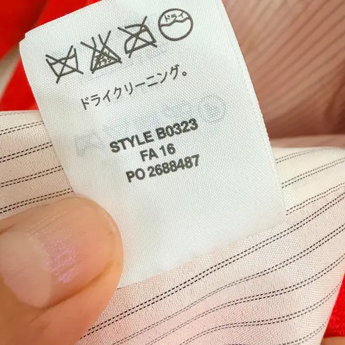 J. Crew Regent Blazer in Wool Flannel Single Button Orange