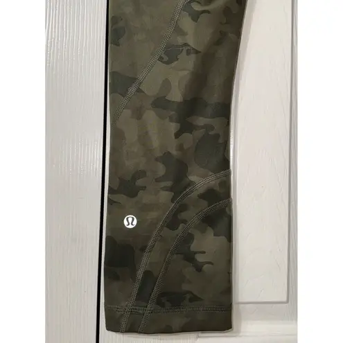 Lululemon Run Inspire Crop II‎ All Luxtreme Savasana Camo Fatigue Green - Image 6