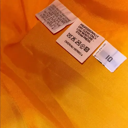 Liz Claiborne Vintage  Collection Size 10 Yellow Blazer Structured Style - Image 7