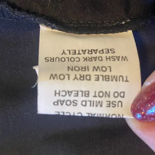 Eshakti ‎ Dress 18W Black Red Embellished Midi Retro Mod Rockabilly Fit Flare