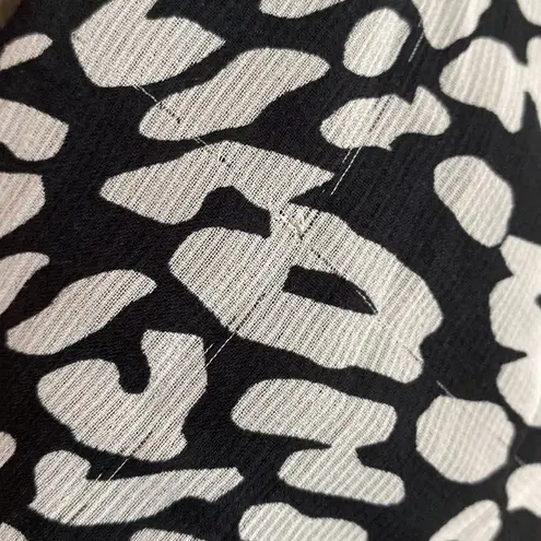 Topshop  Animal Print Leopard Cheetah Dress Long Sleeves Ruffle Collared‎ Size 2 - Image 8