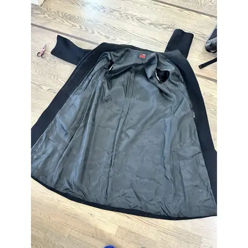 Vintage Althof Petit Paris Winter Wool Long Maxi Peacoat Womens Size M RARE Black Size M