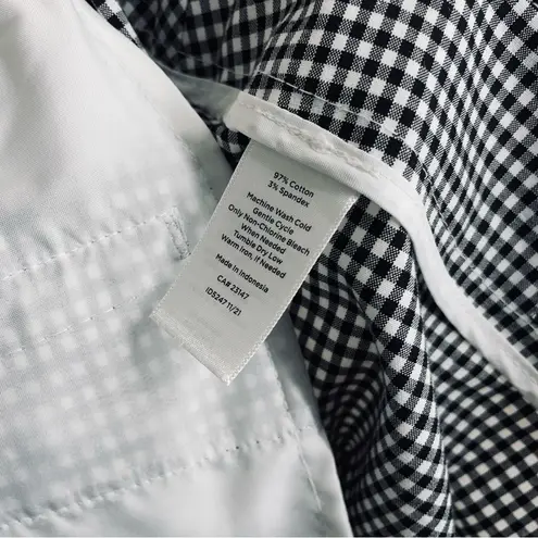 Talbots  NEW Gingham Chatham Ankle Pant Black White size 16W