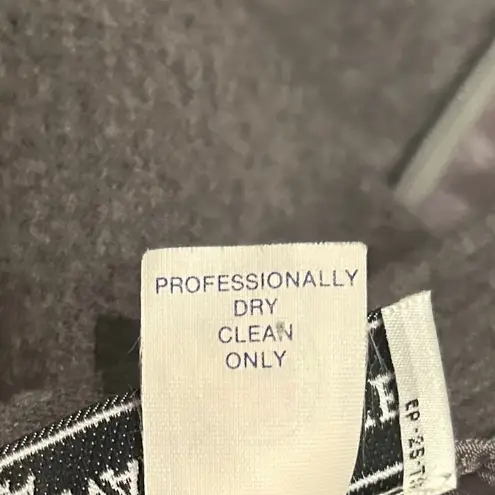 Vintage Women Wool Evan Picone Gray Knee Length Skirt Pockets Size 6 Made in USA