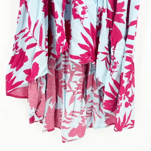 Abel the label Womens Tropical Resort Floral Print High Low Maxi Dress Size L