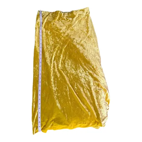 Maeve  velour mustard skirt size small