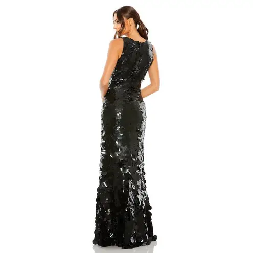 Mac Duggal 5959 Sleeveless Disc Sequin Gown Dress