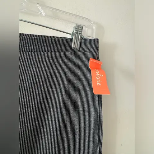 NEW! Colsie Gray and Black Striped Wide Leg Flare Stretchy Lounge Yoga Pants Size M