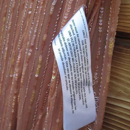 Mac Duggal 93626 Womens High Neck Illusion Embellished Gown Dress Rose 14