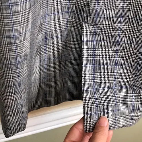 Pendleton Women’s Virgin Wool Plaid Blue Cream Button-Up Long Sleeve Shacket