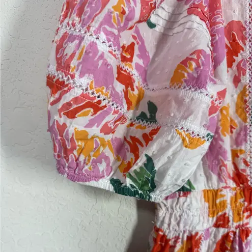 Poupette St. Barth Reina Printed Cotton Mini Dress Size Medium