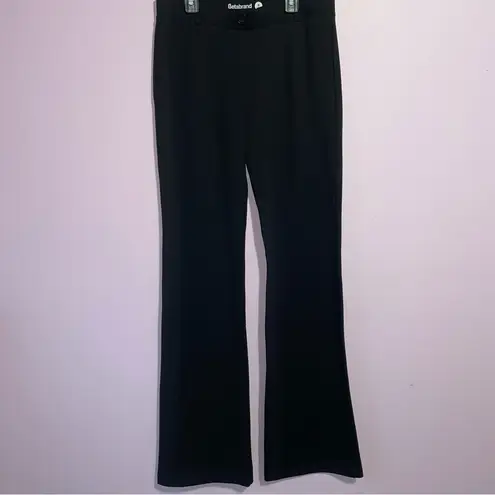 Betabrand Two-Pocket DPYP Dress Pant Yoga Pant Bootcut Women M Long Office Black