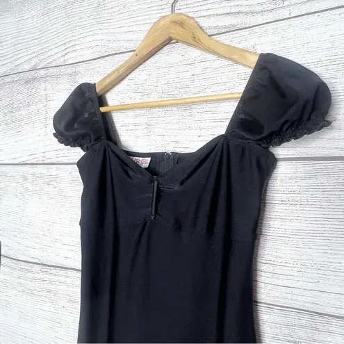 Retro 1950 Pin Up Dress Black Size Small Sexy Wiggle Dress Cocktail Party