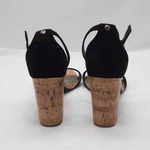 G by Guess Shantel Shoes Women's Size 9M Faux Suede Chunky Heel Open Toe Sandals