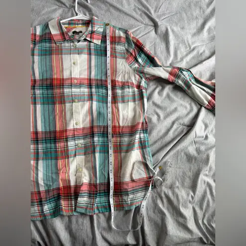 Talbots  Women Plaid Shirt Long Sleeve Large 100% Cotton NWT Preppy Fall Casual