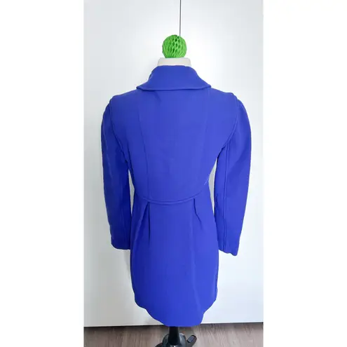 Tibi coat size 4 purple jacket wool dress formal