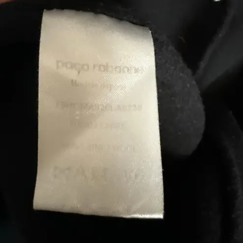 Rabanne Black Three Button Wool Long Sleeve Longline Winter Coat Size 4