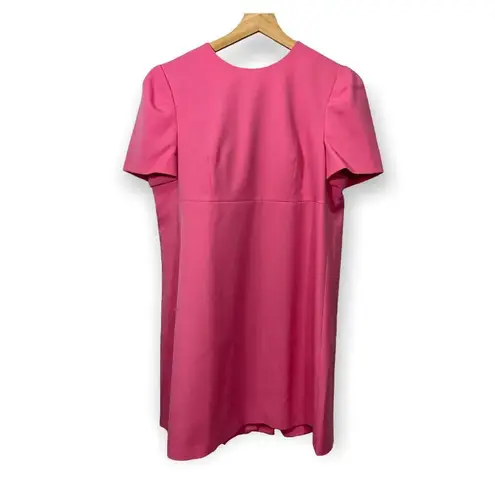 Alexander McQueen Cape Back Wool Crepe Pink Mini dress