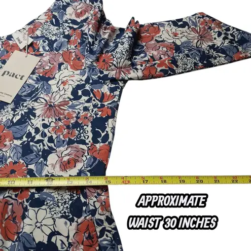 Pact Brush Floral Currant Fit & Flare Midi Party Dress Medium