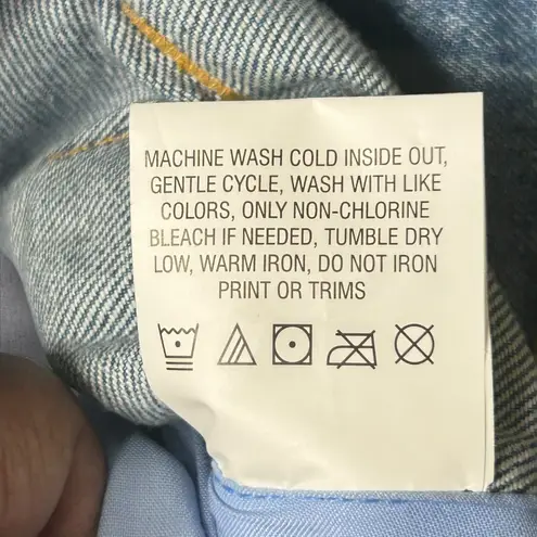 NEW FISLL Angel Reese 5 Chicago Sky Denim Jacket Medium Blue Womens Basketball