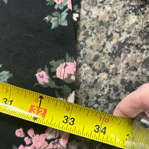 Ultra Flirt Black Pink Floral Mini Dress | Size Medium