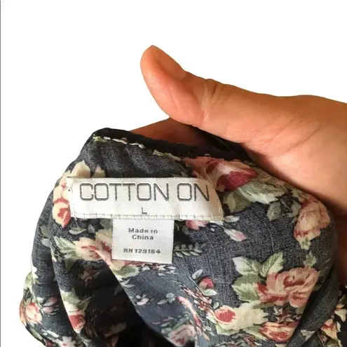 Cotton On Vintage Y2K Floral Ruffle asymmetrical Mini dress cottacore boho western spring