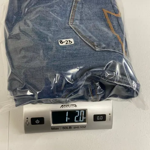 American Eagle ‎ women's dark medium wash ripped skinny super stretch jeans 10