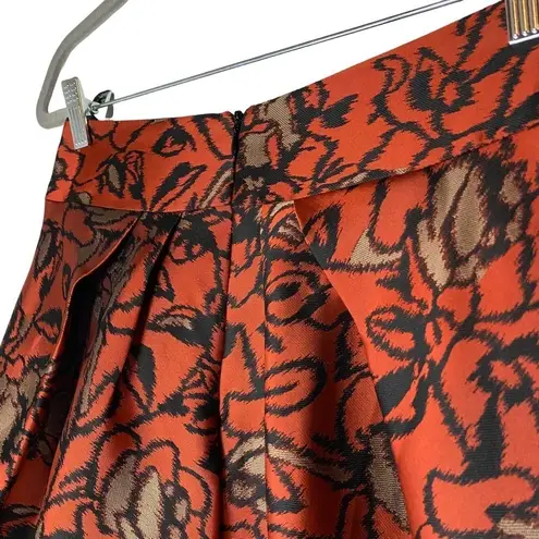 Eva Franco Missive Bubble Floral Skirt 2 Red
