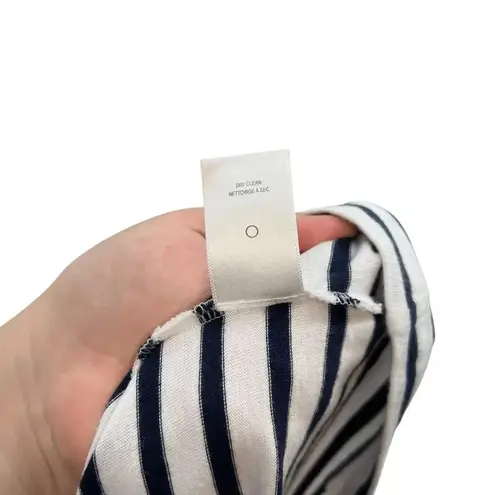 ALC Frank ALC A.L.C. Chapman Shift Dress Lace-Up Shoulder Navy White Striped Size Small - Image 14