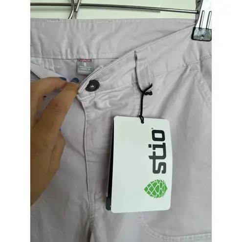 Stio Women's Rivet Twill Carpenter Pant Size 8 Lavender NWT Organic Cotton Purple