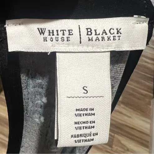 White House | Black Market  blue and black sleeveless blouse