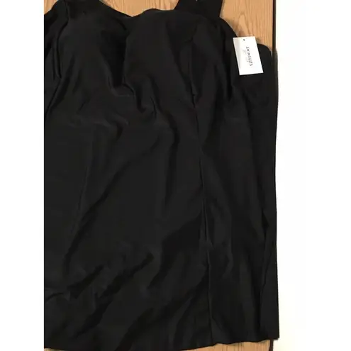 New Women’s Swimsuits For All Swimsuit Mesh Dress Shelf Bra Black Size 34