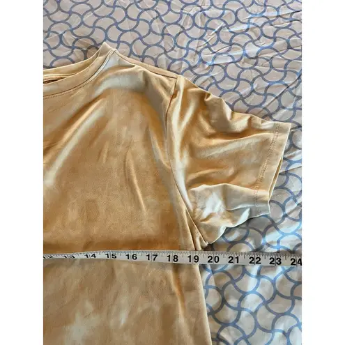 Zella  Top Women’s Size Small Peach Tie Dye Short Sleeve Tee Stretchy Soft