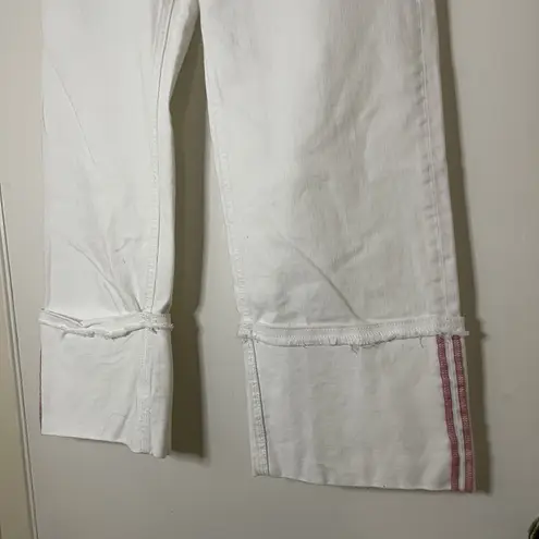 Anthropologie  Pilcro and the letterpress white cuffed hem cropped pants size 28