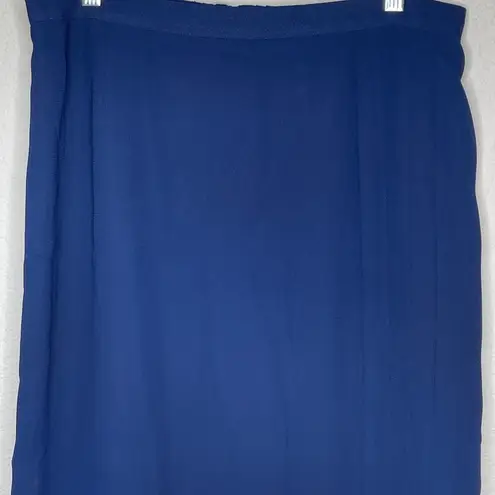 Vintage Blue  Polyester Skirt