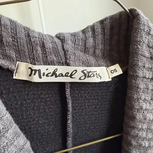Michael Stars sz One Size Black & Gray Sweater