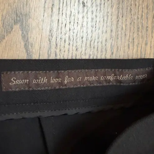 Peserico Design Black Tailored Dress Pants Womens Size 14 (IT 50) Made in Italy