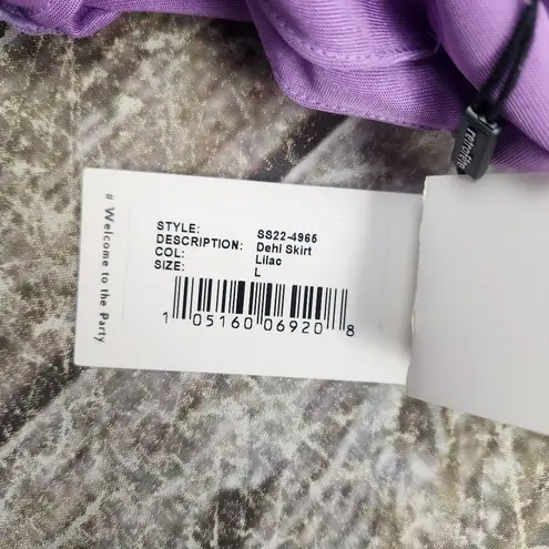 Retrofête Retrofete Dehl Skirt in Lilac Purple Size Large NWT Satin Fabric
