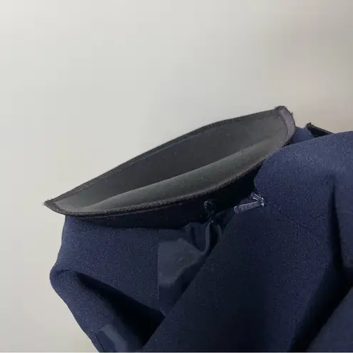 Black Halo EVE navy and red hi low bottom black tie event gown sz 2