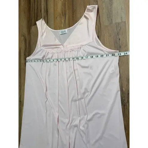 Vanity Fair Vintage Pink Nylon Nightgown XL Made in USA