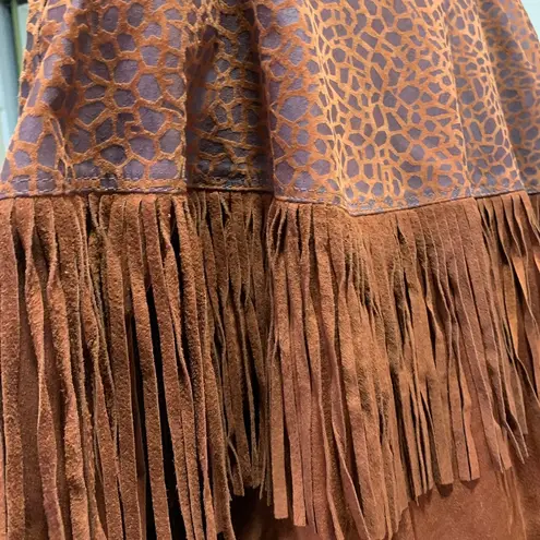 Avanti Vintage Woman’s Leopard Fringe Jacket size large