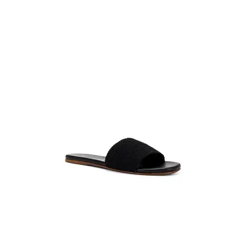 Kaanas Mallow Slide Sandals in Black 9 New with Box Womens Flats Slides