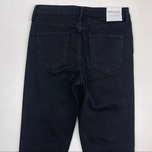 Nine West 𝅺 High Rise Perfect Skinny Black Denim Jeans Women’s Size 4