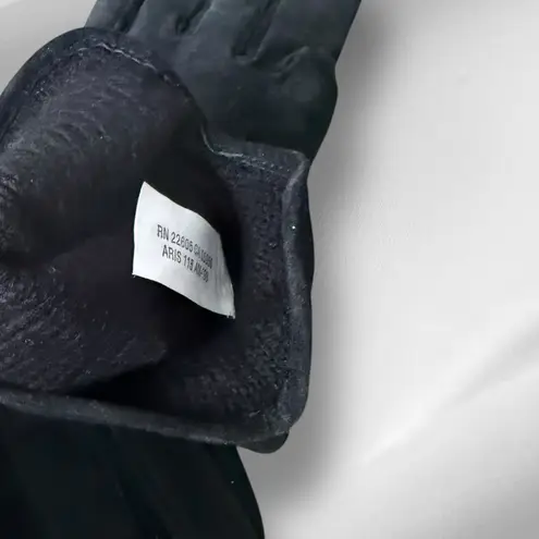 Aris Black‎ Leather Gloves Black