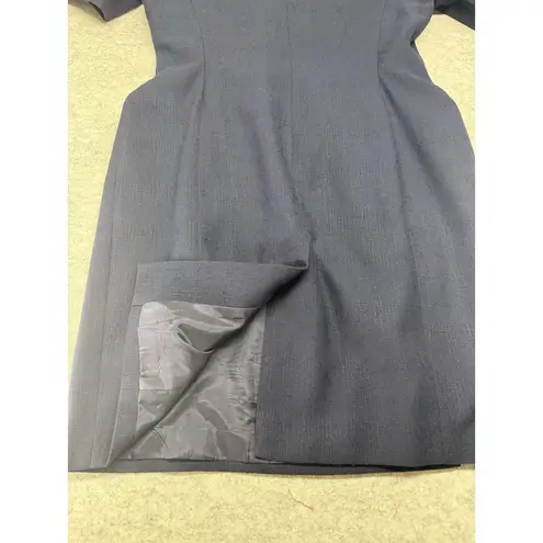 Atrium Collection Dress Womens 10 Navy Blue Double Breasted Blazer Pockets Lined