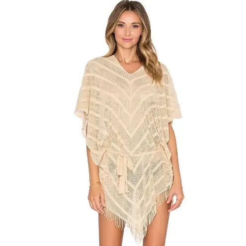 PilyQ New. PQ golden tan poncho cover-up. One size. Retails $134